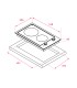 Teka EFX 30.1 2H Placa Modular Vitrocerámica de 30 cm con 2 zonas de cocción, Acero inoxidable, Serie Easy