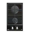 Teka GZC 32300 XB Placa Cristal Gas Modular de 30 cm con función ExactFlame, gas butano, Negro, Serie Maestro