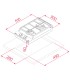 Teka GZC 32300 XB Placa Cristal Gas Modular de 30 cm con función ExactFlame, gas butano, Negro, Serie Maestro
