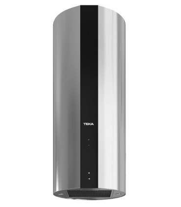 Teka CC 485 Isla Campana de isla de 40 cm con Touch Control y motor EcoPower, Acero inoxidable, Serie Maestro