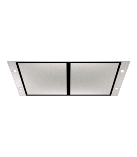 Teka DHT 1285 Isla Campana de techo de 120 cm con aspiración perimetral y motor EcoPower, Acero inoxidable, Serie Maestro