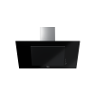 Teka DVT Pro 98660 TBS Campana decorativa vertical de 90 cm de aspiración perimetral y función FreshAir, Negro, Serie Maestro