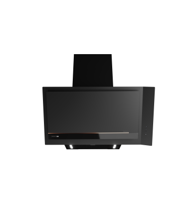 Teka DVI 88 Infinity G1 Campana decorativa vertical de 80 cm Edición especial Italdesign Giugiaro, Negro, Serie Maestro