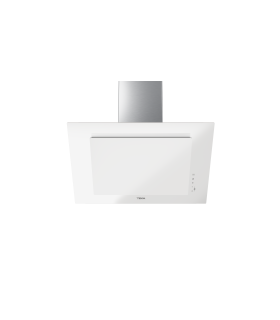 Teka DVT Pro 78660 TBS Campana decorativa vertical de 70 cm de aspiración perimetral y función FreshAir, Blanco, Serie Maestro