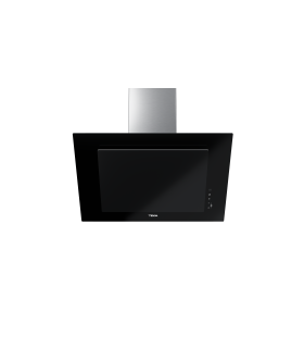 Teka DVT Pro 78660 TBS Campana decorativa vertical de 70 cm de aspiración perimetral, Negro, Serie Maestro
