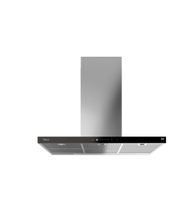 Teka Home DHP 98760 Campana decorativa inteligente horizontal de 90 cm, A+++, con función HobToHood, Negro, Serie Maestro