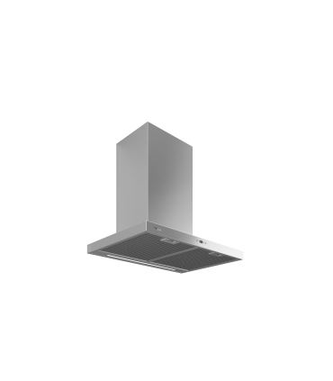 Teka DSH 786 Campana decorativa de pared de 70 cm con temporizador y 4 velocidades de extracción, Acero inoxidable, Serie Total