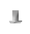 Teka DSH 686 Campana decorativa de pared de 60 cm con display blanco, 4 velocidades y EcoPower, Acero inoxidable, Serie Total