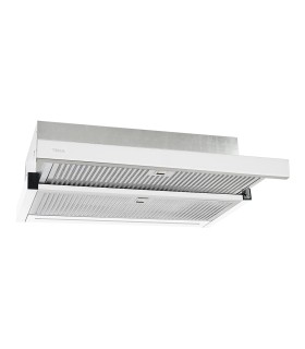 Teka CNL 6415 PLUS Campana Extensible de 60 cm con motor EcoPower y con 5+1 velocidades, Blanco, Serie Total