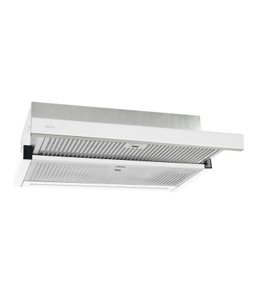 Teka CNL 6415 PLUS Campana Extensible de 60 cm con motor EcoPower y con 5+1 velocidades, Blanco, Serie Total