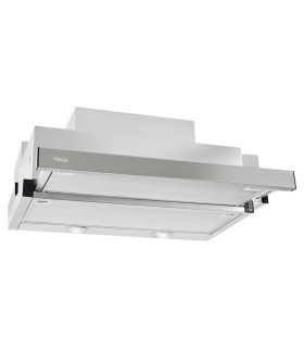 Teka CNL 6610 Campana Extensible de integración de 60 cm en acero inoxidable antihuellas, Acero inoxidable, Serie Total