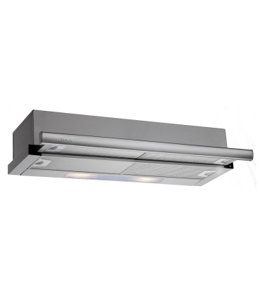 Teka TL 9310 Campana Extensible de 90 cm con motor de doble turbina y 2 velocidades, Acero inoxidable, Serie Easy