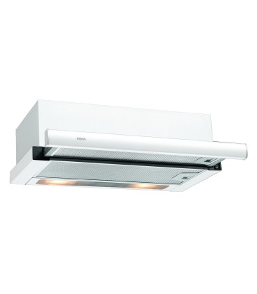 Teka TL 6310 Campana Extensible de 60 cm con motor de doble turbina y 2 velocidades, Blanco, Serie Easy