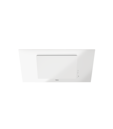 Teka DVT Pro 98660 TBS Campana decorativa vertical de 90 cm de aspiración perimetral y función FreshAir, Blanco, Serie Maestro