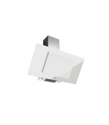 Teka DVT Pro 98660 TBS Campana decorativa vertical de 90 cm de aspiración perimetral y función FreshAir, Blanco, Serie Maestro