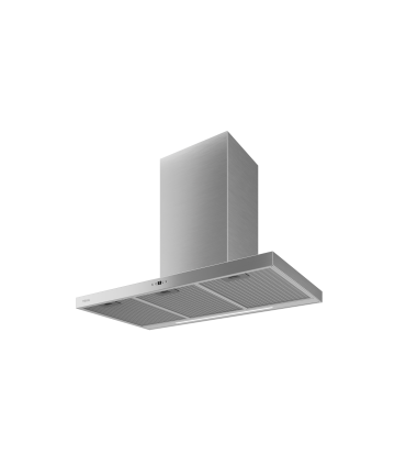 Teka DSH 986 Campana decorativa de pared de 90 cm con 4 velocidades y temporizador, Acero inoxidable, Serie Total