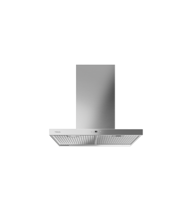 Teka DSH 786 Campana decorativa de pared de 70 cm con temporizador y 4 velocidades de extracción, Acero inoxidable, Serie Total