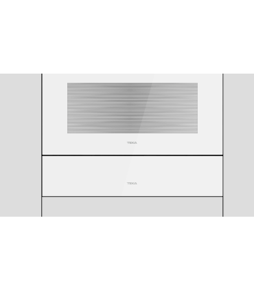 Teka Kit VS/CP Cristal frontal para calientaplatos y envasadora al vacío en blanco, Serie Maestro