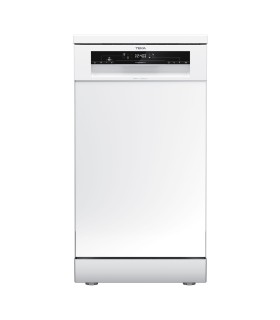 Teka DFS 24650 WH Lavavajillas libre instalación 45 cm HomeCare para 9 cubiertos con 6 programas de lavado, Blanco, Serie Easy