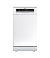 Teka DFS 24650 WH Lavavajillas libre instalación 45 cm HomeCare para 9 cubiertos con 6 programas de lavado, Blanco, Serie Easy