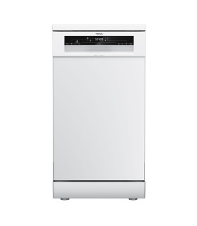 Teka DFS 24610 WH Lavavajillas libre instalación 45 cm HomeCare para 9 cubiertos con 6 programas de lavado, Blanco, Serie Easy