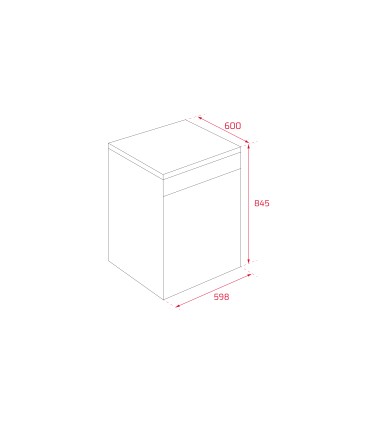 Teka DFS 26650 SS Lavavajillas libre instalación 60 cm HomeCare para 13 cubiertos, Acero inoxidable, Serie Easy