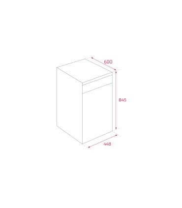 Teka DFS 44750 WH Lavavajillas libre instalación 45 cm ExpertCare para 10 cubiertos, Blanco, Serie Total