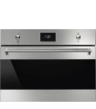 Smeg SO4301M1X Horno compacto con microondas, 45 cm, Clásica