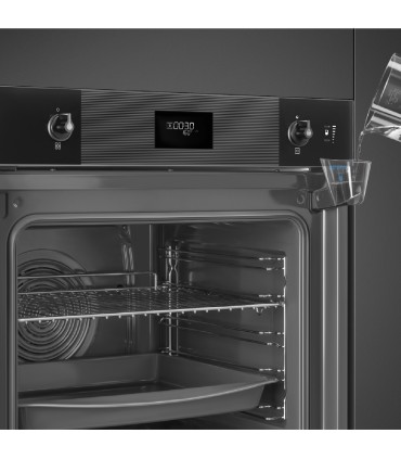 Smeg SO6101S2B3 Horno con vapor, Línea, Negro