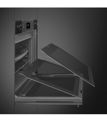 Smeg SO6101S2B3 Horno con vapor, Línea, Negro