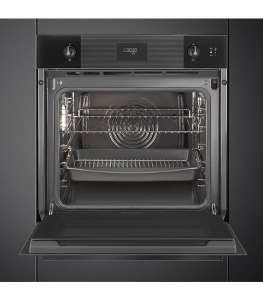 Smeg SOP6101S2B3 Horno con vapor con función de limpieza pirolítica, Línea, Negro