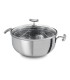 Teka Freidora Olla freidora con cestilla de acero inoxidable de Ø24cm, apta para todas las placas