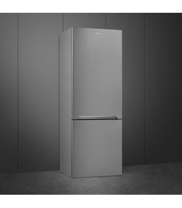 Smeg FC48XNE Frigorífico combinado, Inox, display tactil LED interno, 192 x 70 cm