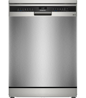 Siemens SN25ZI08CE iQ500, Lavavajillas de libre instalación, 60 cm, Acero cepillado antihuellas