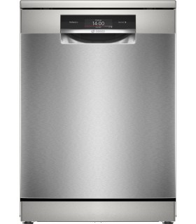 Bosch SMS8TCI04E Serie 8, Lavavajillas de libre instalación, 60 cm, Acero cepillado antihuellas