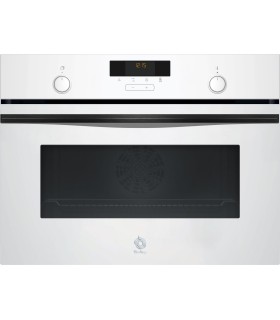 Balay 3CB5159B3 Horno compacto, 60 x 45 cm, Cristal blanco