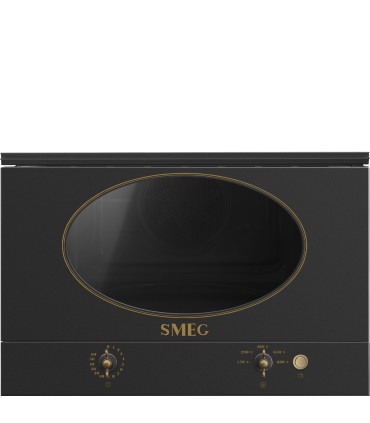 Smeg MP822NAO Microondas Colonial, integrable, color antracita