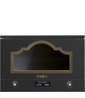 Smeg MP722AO Microondas Cortina, integrable, color antracita