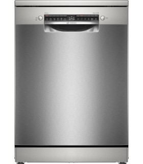 Bosch SMS4HKI07E Serie 4, Lavavajillas de libre instalación, 60 cm, Acero antihuellas