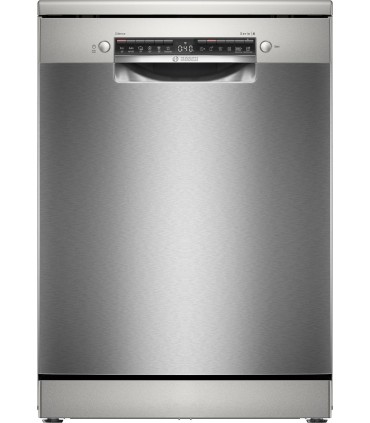 Bosch SMS4HKI07E Serie 4, Lavavajillas de libre instalación, 60 cm, Acero antihuellas