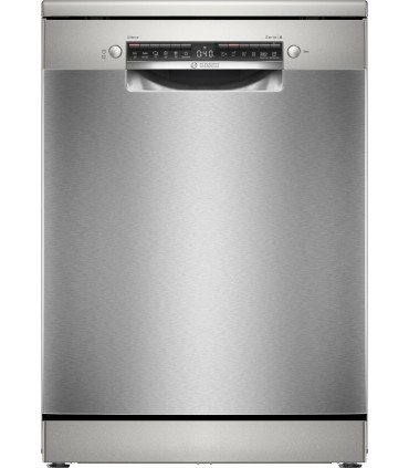 Bosch SMS4HMI07E Serie 4, Lavavajillas de libre instalación, 60 cm, Acero antihuellas