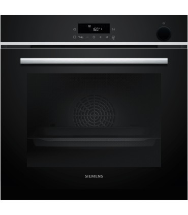 Siemens HR572GBS3 iQ300, Horno pirolítico con vapor, 60 x 60 cm, Acero inoxidable