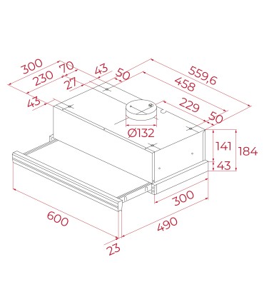 Teka CNL 6415 PLUS G1 Campana extraíble de 60 cm de la gama Infinity G1, Negro, Serie TOTAL