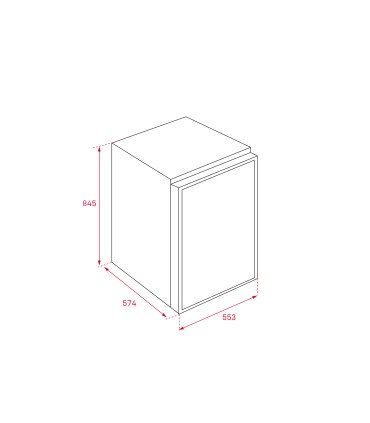 Teka RSF 10080 EU Congelador de 1 puerta de libre instalación con motor Inverter, Blanco, Serie EASY, 84,5 x 55,3 cm