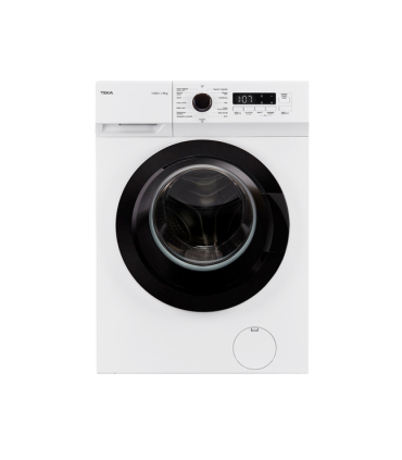 Teka WMK 40840 Lavadora de libre instalación de 8 kg con Motor Inverter y 1400 r.p.m., Blanco, Serie TOTAL