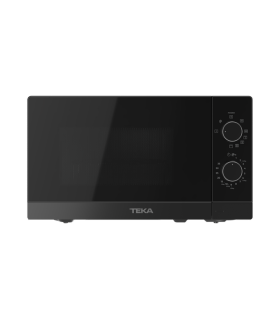 Teka MW FS20 G BK Microondas de libre instalación con control mecánico y 20L con función grill, Negro, Serie TOTAL