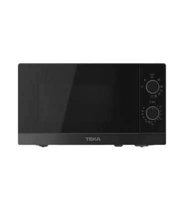 Teka MW FS20 G BK Microondas de libre instalación con control mecánico y 20L con función grill, Negro, Serie TOTAL