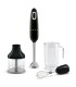 Smeg HBF03BLEU Batidora de mano con accesorios, 50's Style, Negro