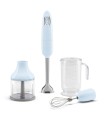 Smeg HBF03PBEU Batidora de mano con accesorios, 50's Style, Azul