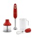 Smeg HBF03RDEU Batidora de mano con accesorios, 50's Style, Rojo